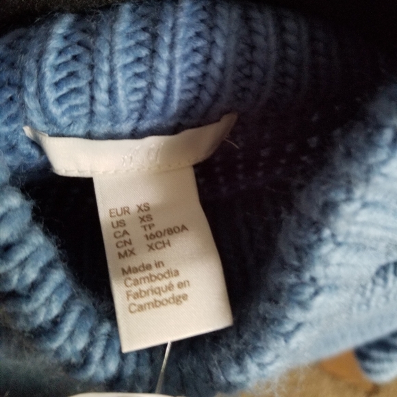 H&M Blue Oversized Chunky Sweater - Picture 3 of 5